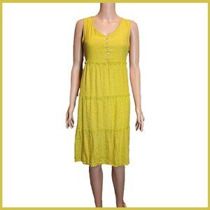 Naif tank summer dress NWOT Green Large